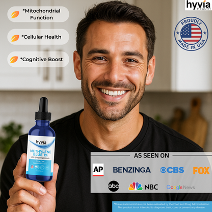 Methylene Blue 1% USP (Pharma Grade) Liquid Drops – 10mg/ml (4 oz)